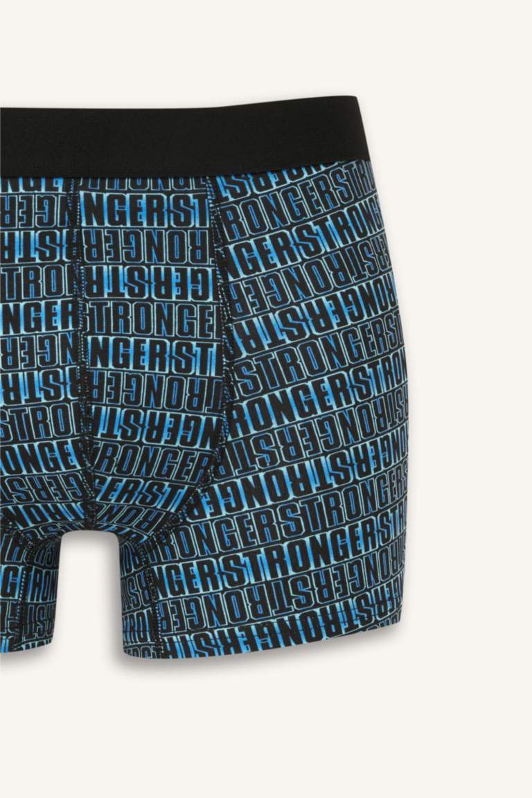 بوكسر مطبوع قصة عادية - 3 قطع