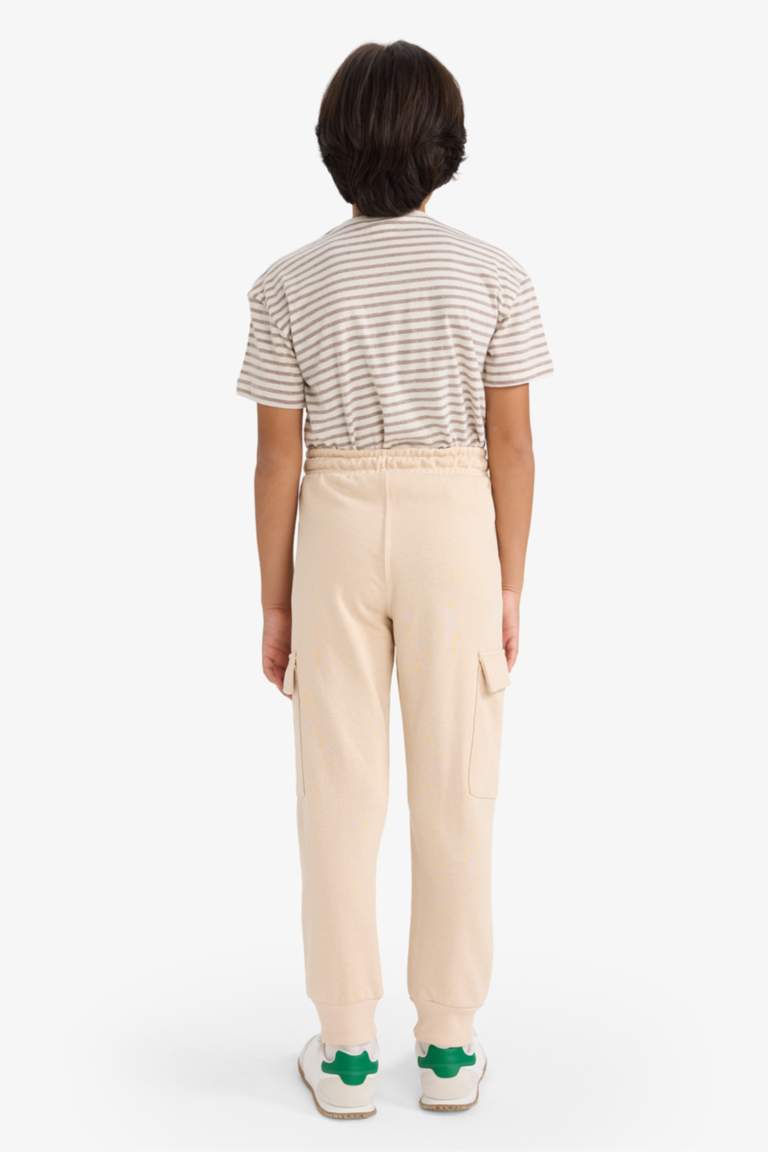 Jogging cargo à taille élastique pour garçon