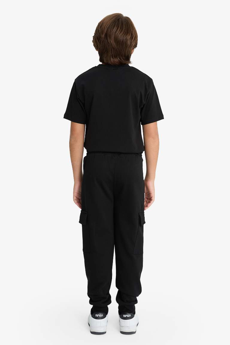 Erkek Çocuk Beli Lastikli Kargo Eşofman Altı