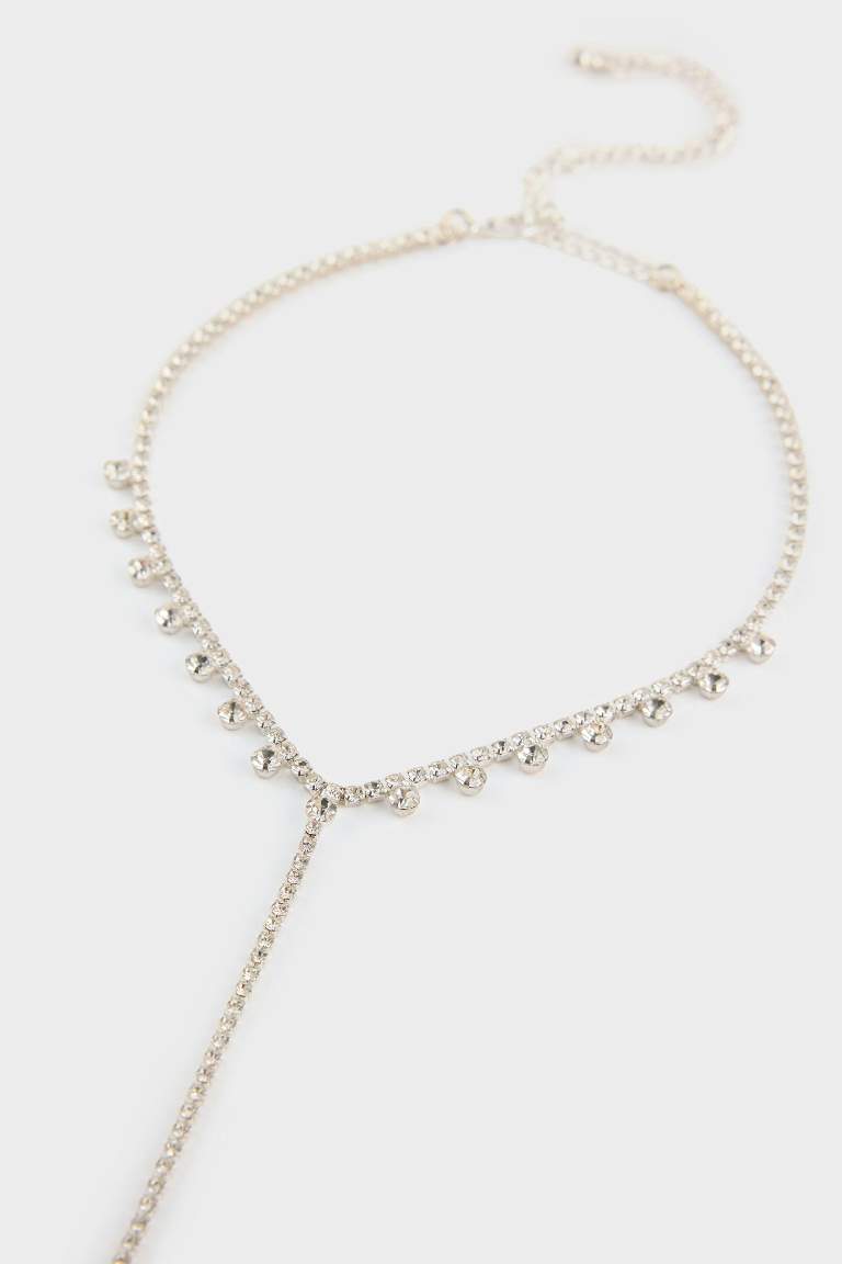 DCEY x DeFacto Kadın Taşlı Kolye Küpe Bileklik Seti