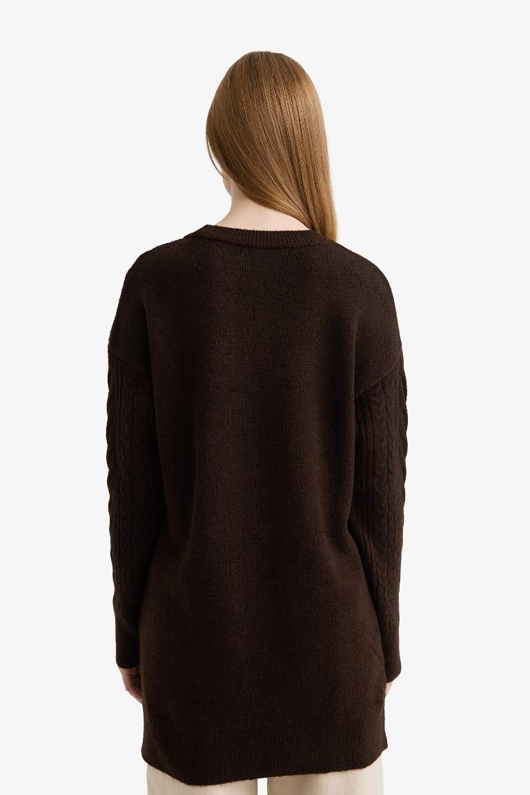 Relax Fit Crew Neck Knit Tunic