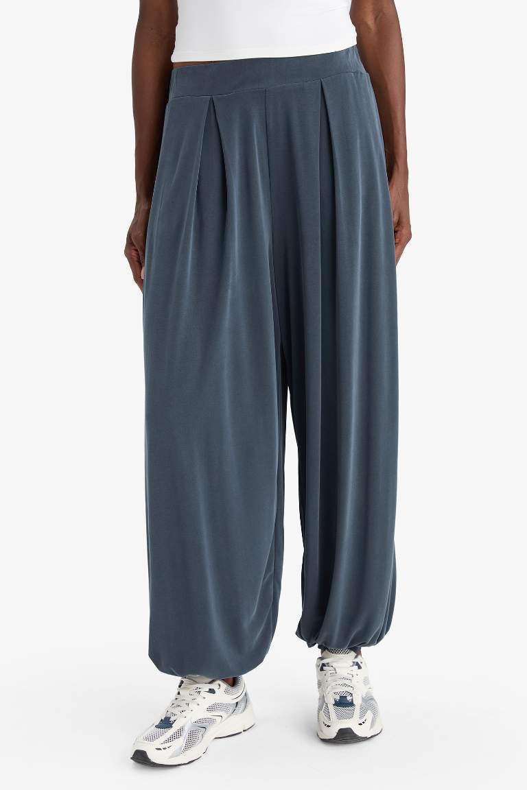 DeFactoFit Oversize Geniş Kalıp Standart Boy Modal Pantolon