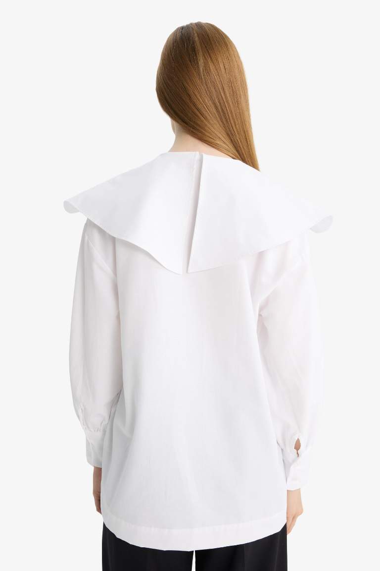 Relax Fit Poplin Uzun Kollu Tunik