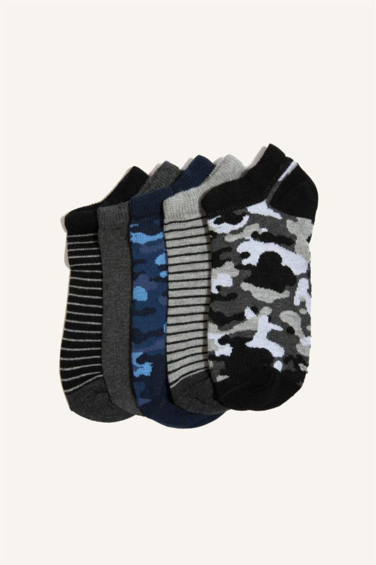 شرابات قصيرة قطن اولادي - 5 قطع