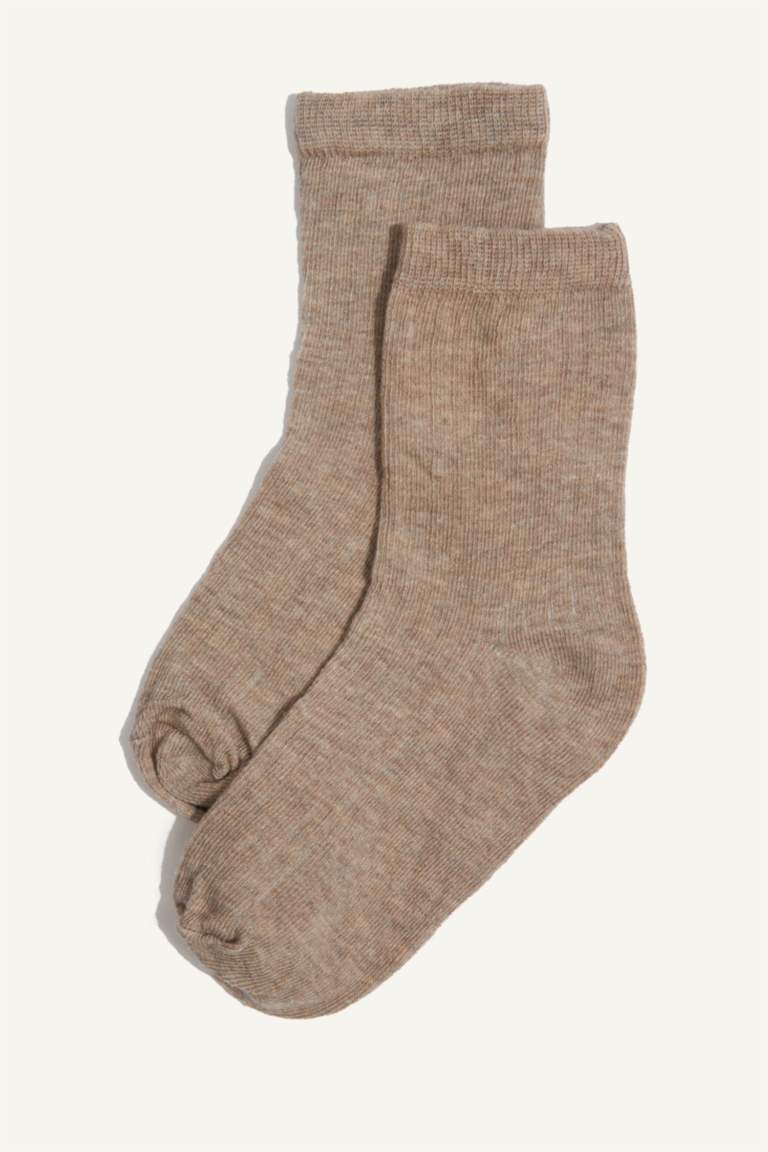 شرابات اولادي طويلة قطن ملونة - 7 قطع