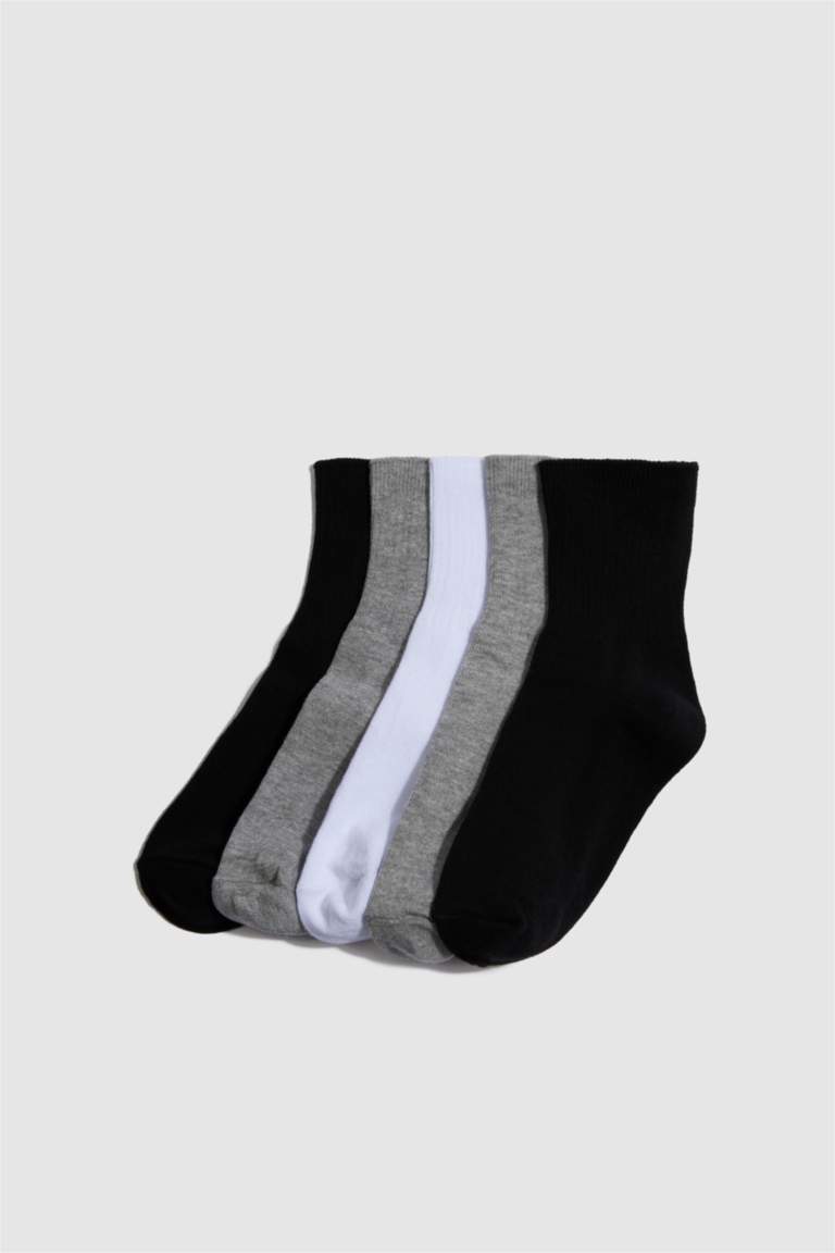 Boy 5 Piece Cotton Long Socks