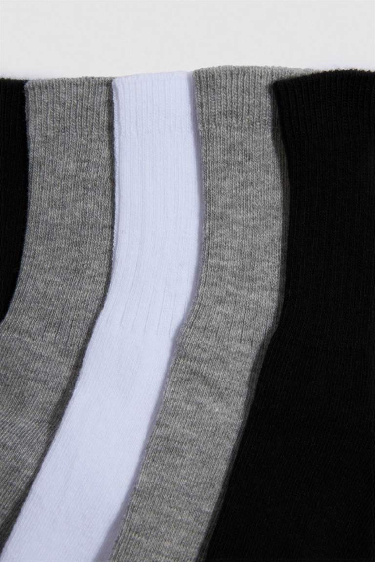 Boy 5 Piece Cotton Long Socks