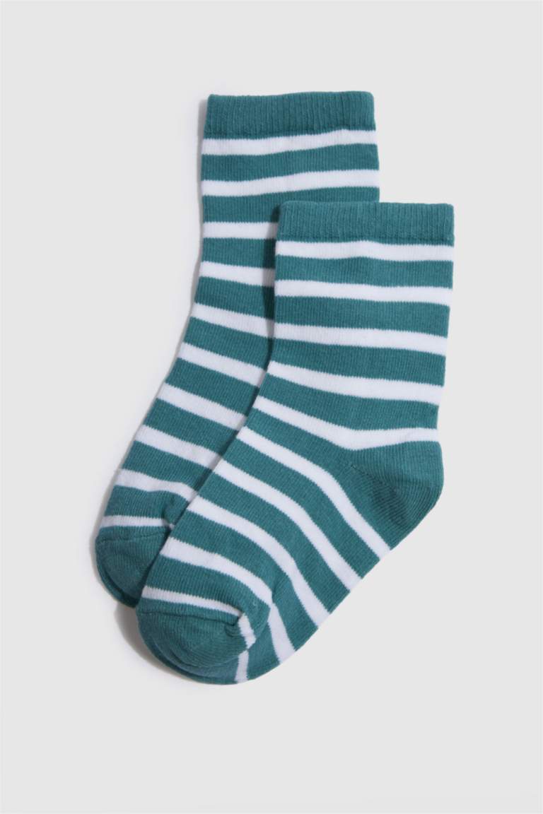 Boy 5 Piece Cotton Long Socks