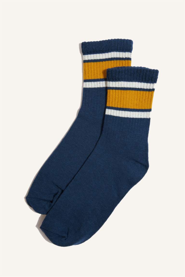 Boy 5 Piece Cotton Long Socks