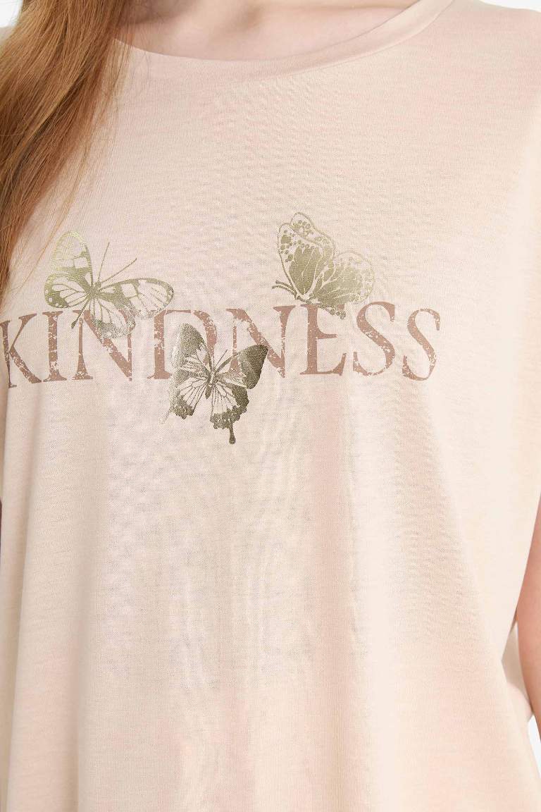 Regular Fit Crew Neck Printed T-Shirt