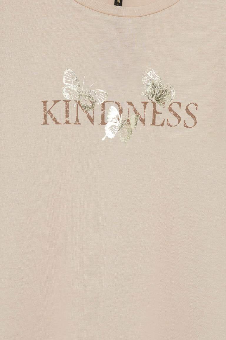 Regular Fit Crew Neck Printed T-Shirt
