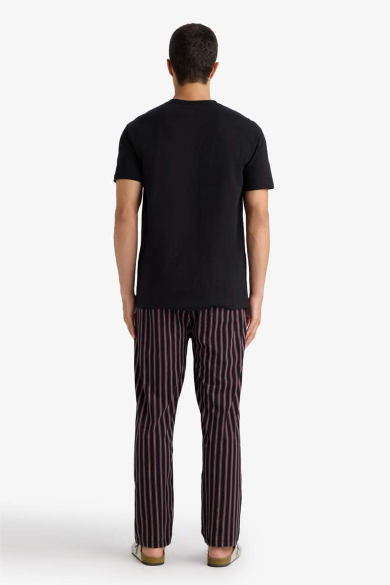Regular Fit Striped Short Sleeve 2 Piece Set