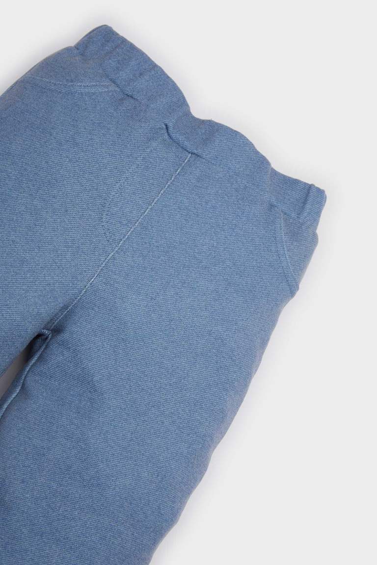 Kız Bebek Wide Leg Jean Görünümlü Pantolon