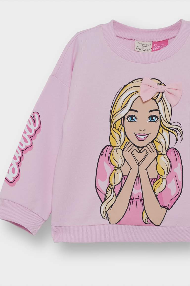 Baby Girl Barbie Crew Neck Sweatshirt