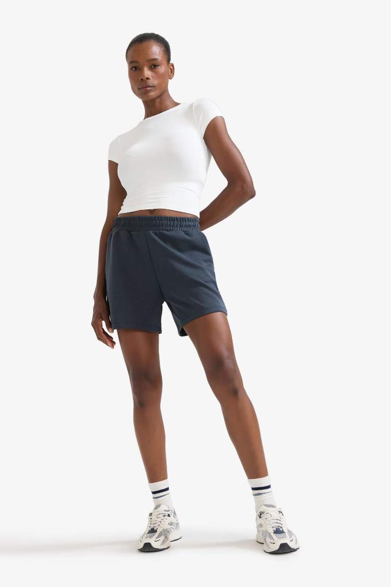 DeFactoFit Standart Fit Kısa Paça Modal Şort