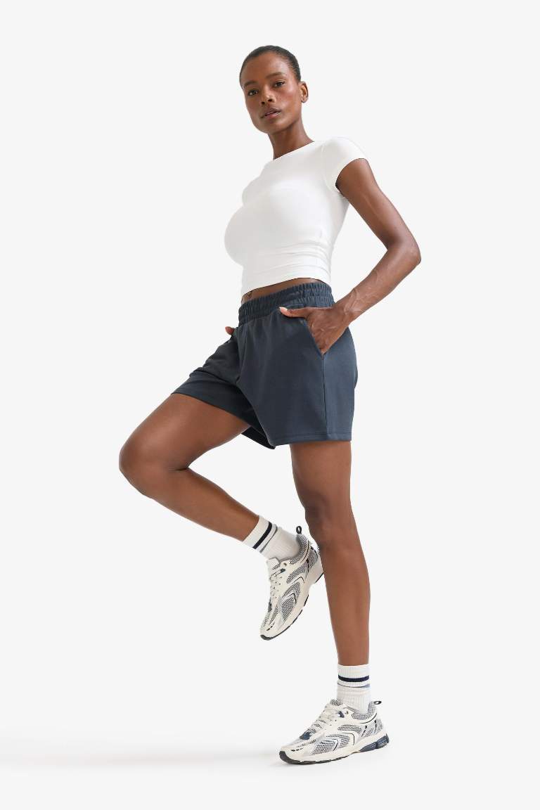 DeFactoFit Standart Fit Kısa Paça Modal Şort