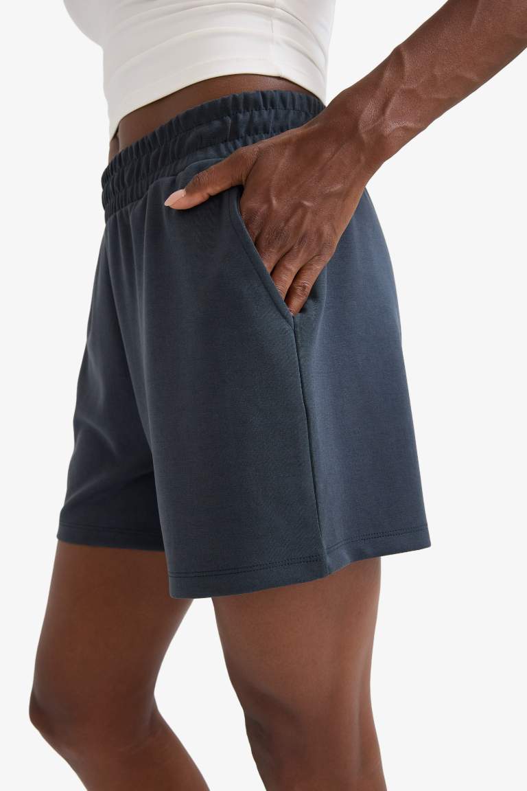 DeFactoFit Standart Fit Kısa Paça Modal Şort