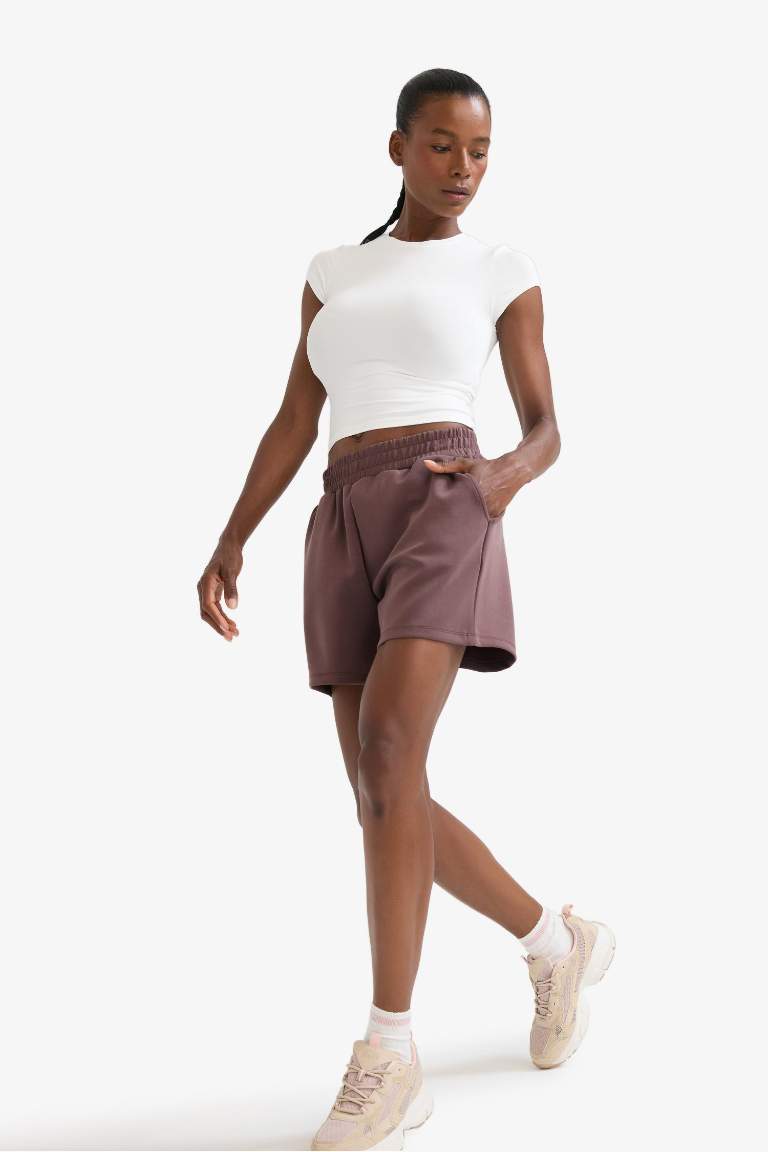 DeFactoFit Standart Fit Kısa Paça Modal Şort