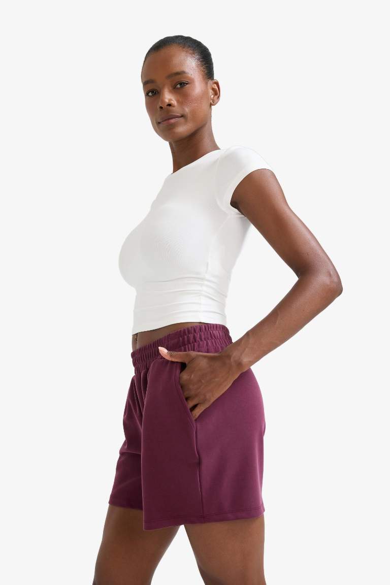 DeFactoFit Standart Fit Kısa Paça Modal Şort
