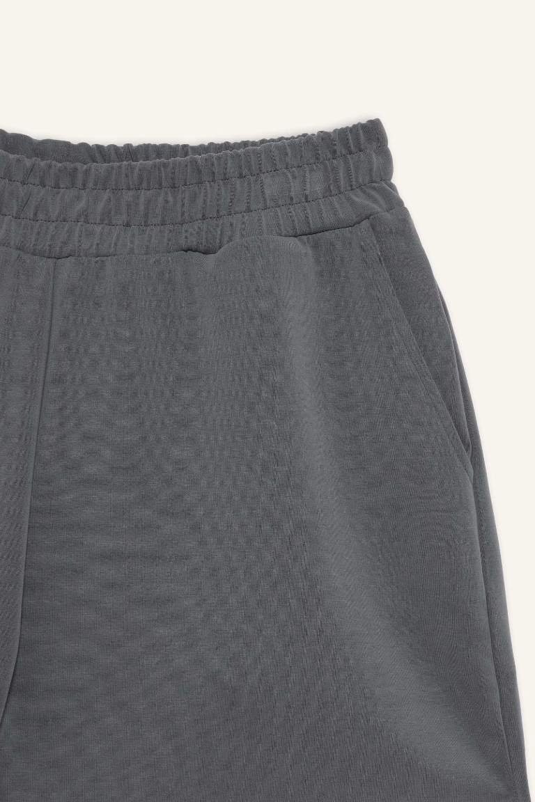 DeFactoFit Standart Fit Sporcu Kısa Paça Modal Şort