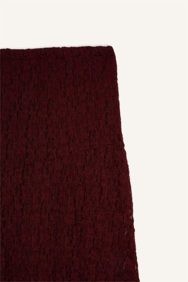 Jupe longue en dentelle Coupe trapèze