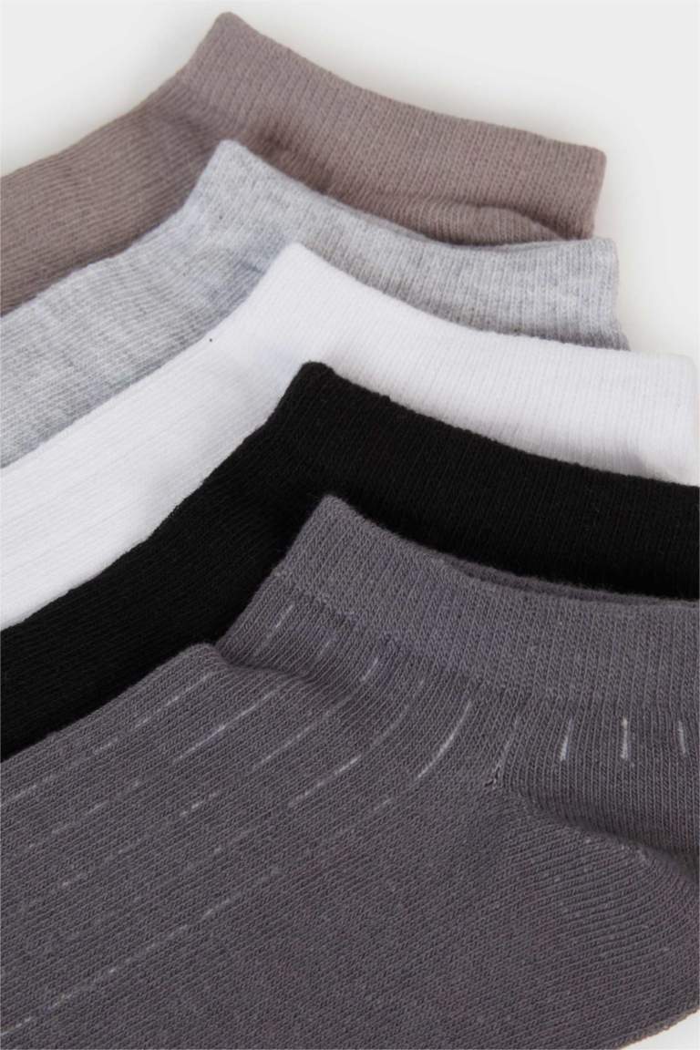 Erkek 5'li Pamuklu Patik Çorap