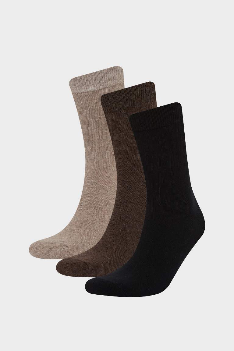 Lot de 3 paires de Chaussettes longues en coton pour homme