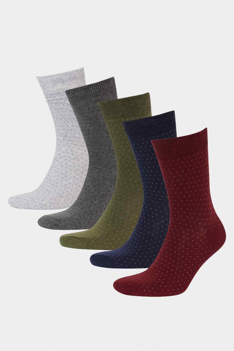 Boy 5 Piece Cotton Long Socks