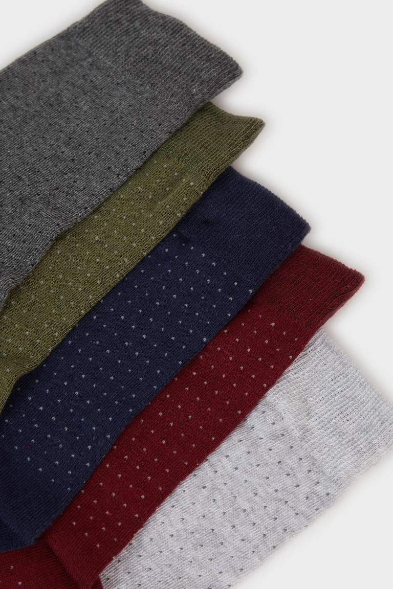 Boy 5 Piece Cotton Long Socks