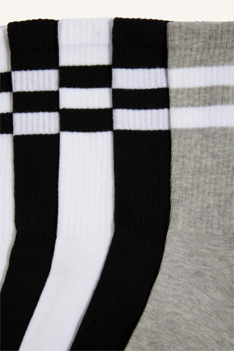 شرابات طويلة قطن رجالي - 5 قطع