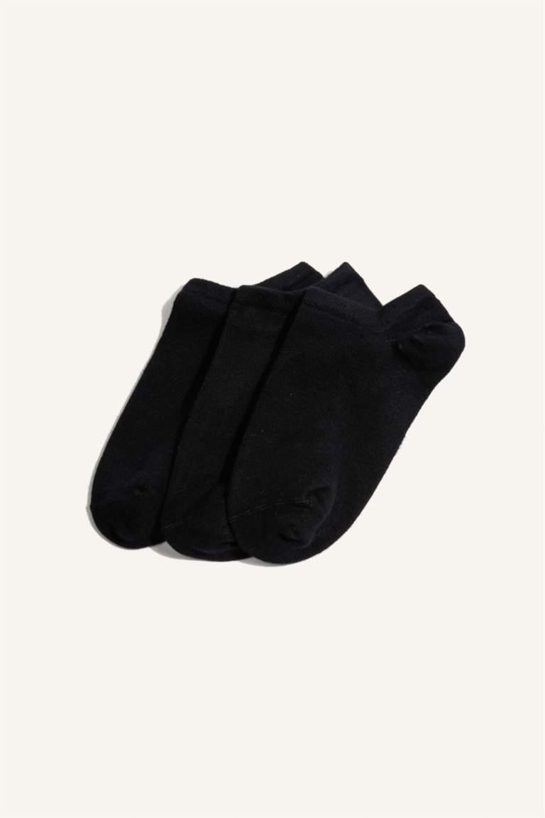 Erkek Dikişsiz 3'lü Bambu Sneaker Çorap