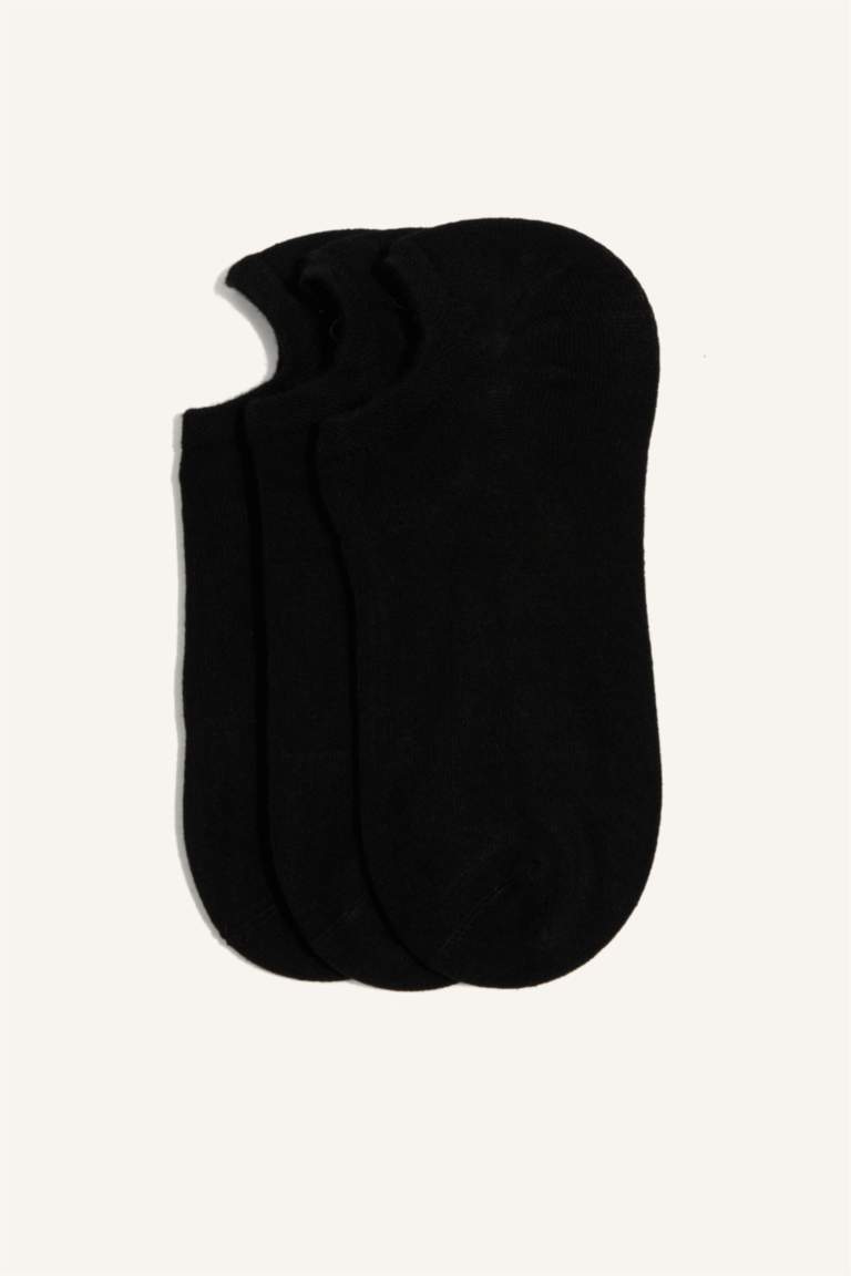 Erkek Dikişsiz 3'lü Bambu Sneaker Çorap