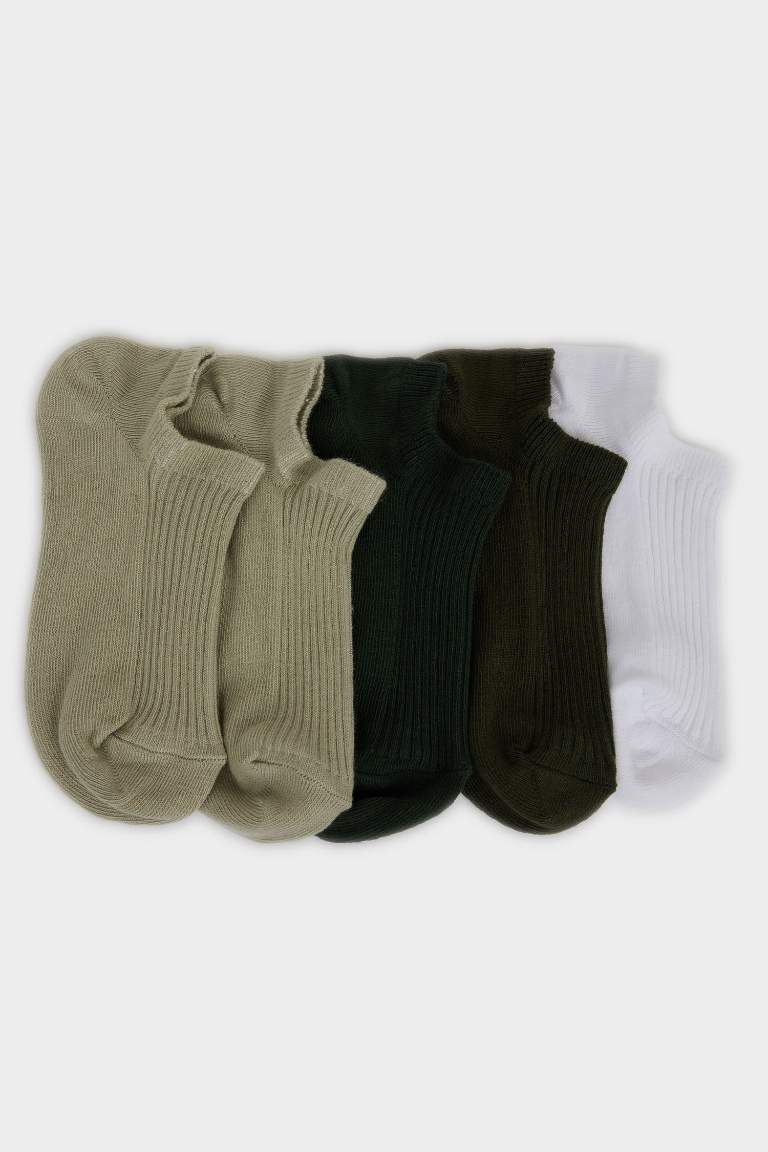 Woman 5 Piece Cotton Step Socks