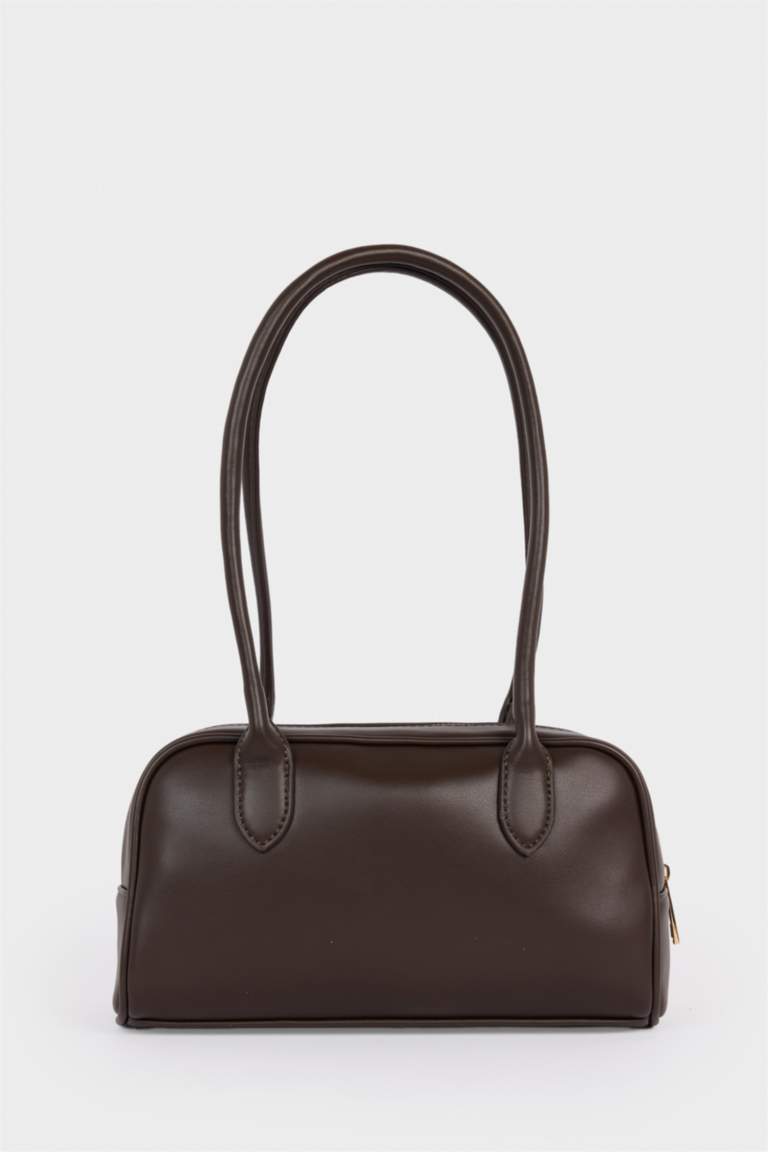 Kadın Pelüş Detaylı Suni Deri Çapraz Çanta