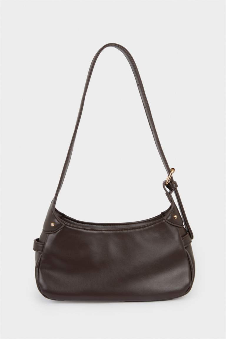 Kadın Pelüş Detaylı Suni Deri Çapraz Çanta