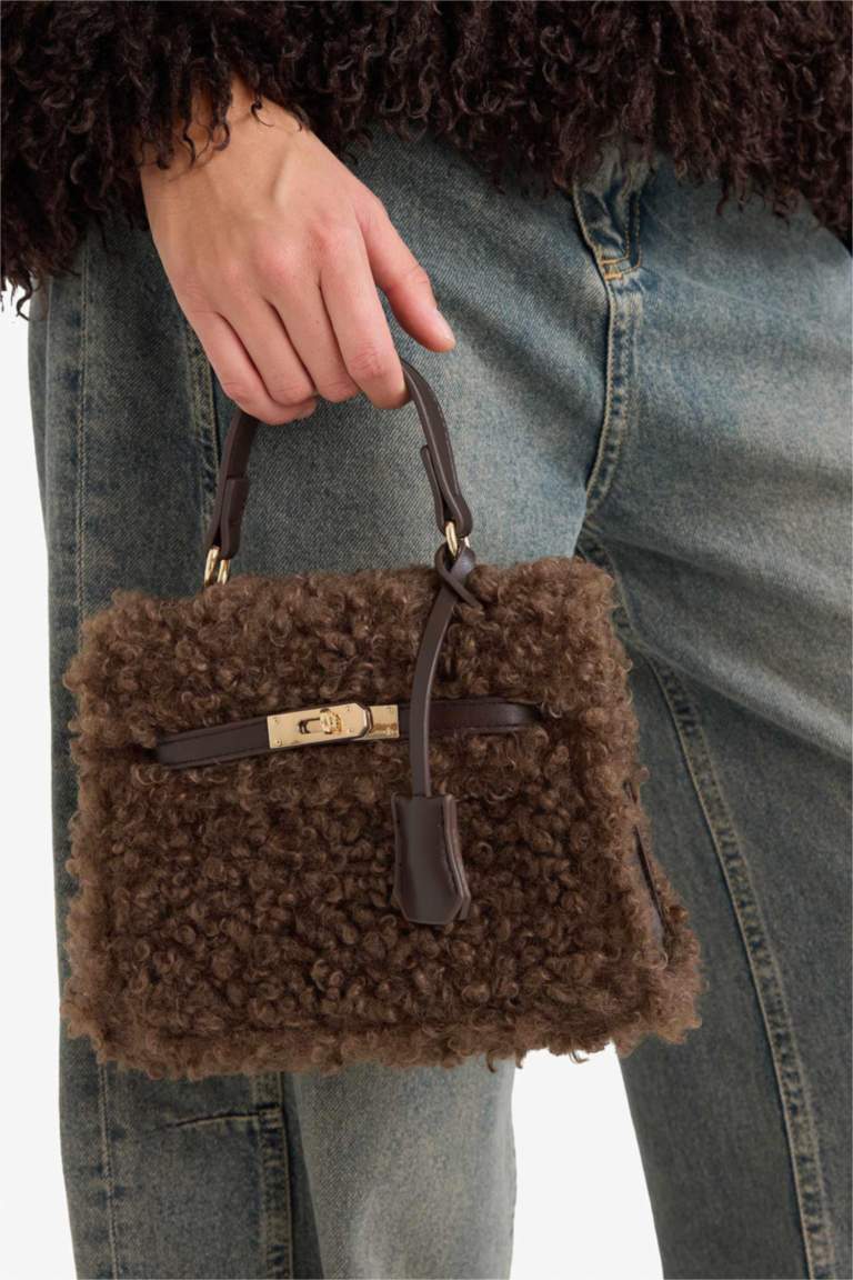 Kadın Pelüş El Çantası