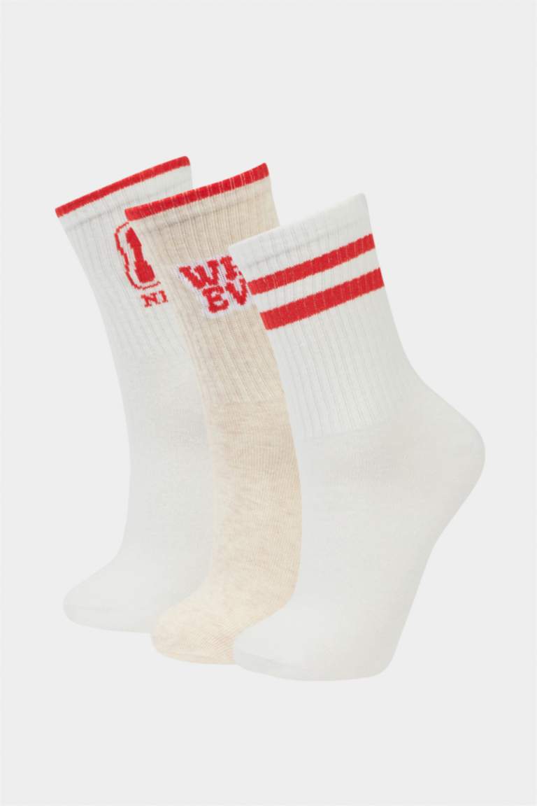 قطن بطبعة شعار من 3 قطع