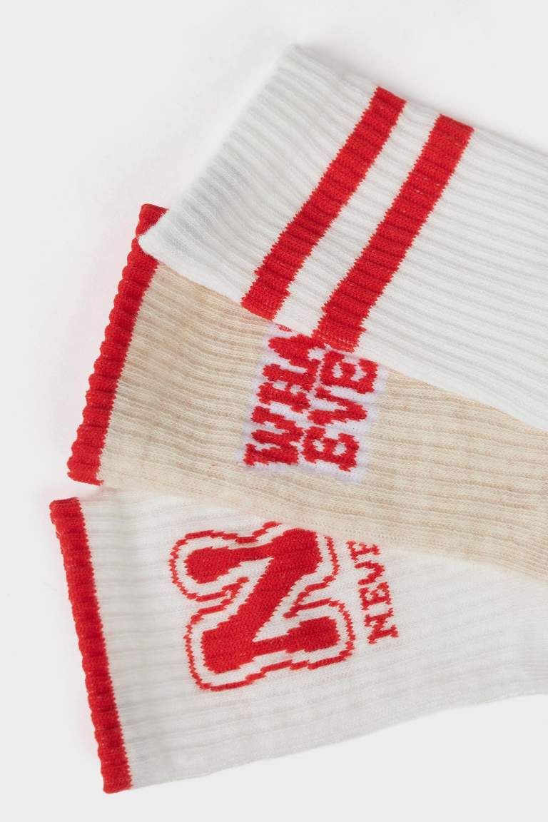 قطن بطبعة شعار من 3 قطع