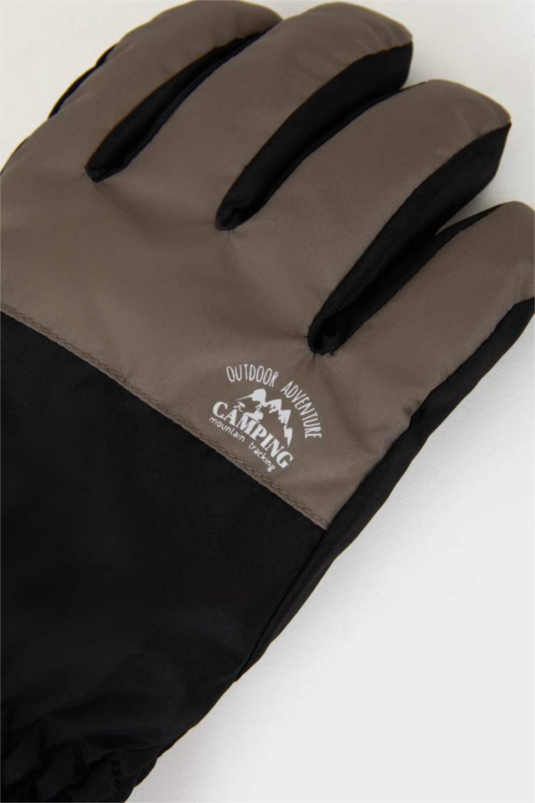 Erkek Çocuk Renk Bloklu Dokuma Eldiven