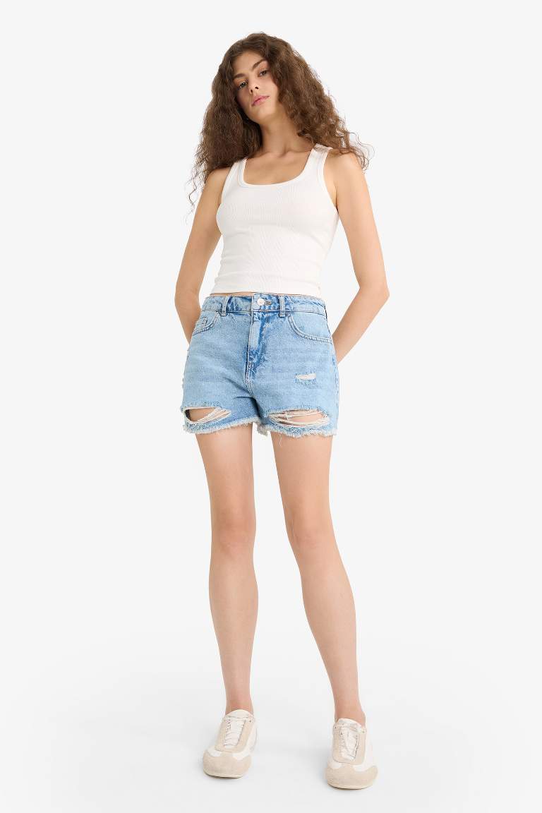 Regular Fit Kare Yaka Basic Düz Fitilli Kaşkorse 2'li Atlet