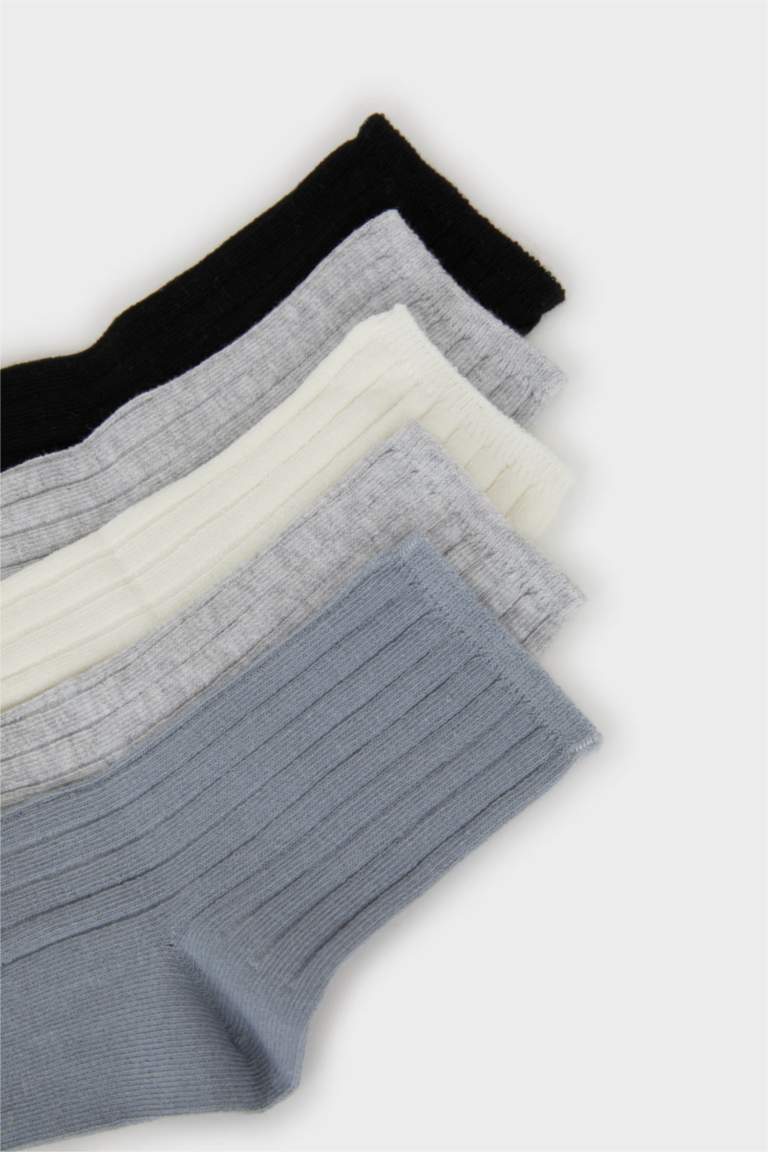 Woman 5 Piece Cotton Ankle Socks