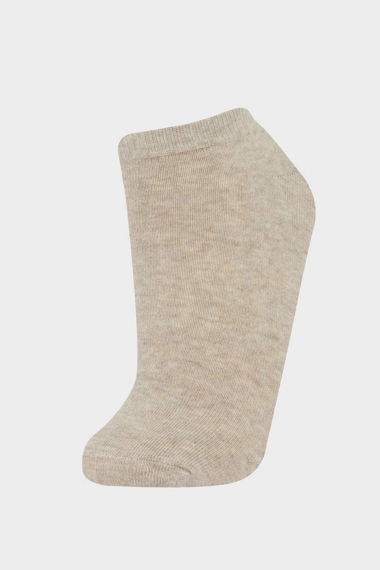 Woman Animal Print 5 Piece Cotton Short Socks