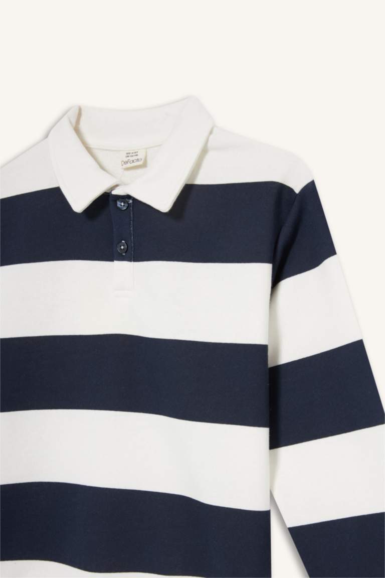 Regular Fit Long Sleeve Polo T-Shirt