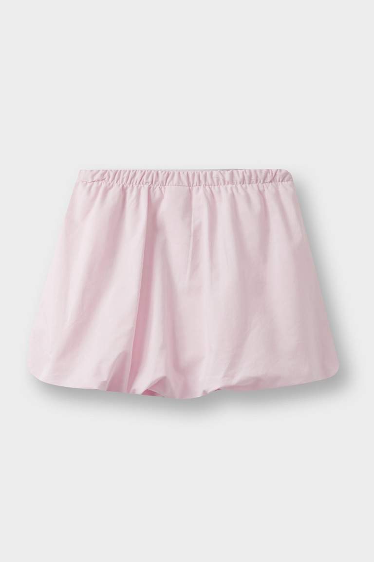 Baby Girl Poplin Balloon Fit Skirt