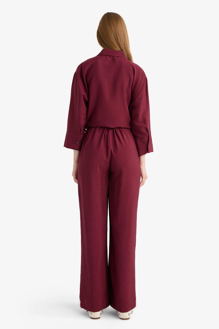 Straight Fit Cep Detaylı Düz Paça Pantolon