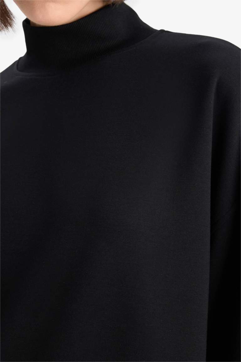 Sweatshirt à col montant Coupe décontractée