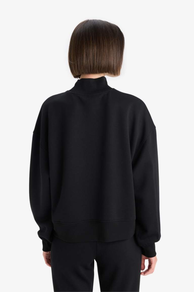Sweatshirt à col montant Coupe décontractée