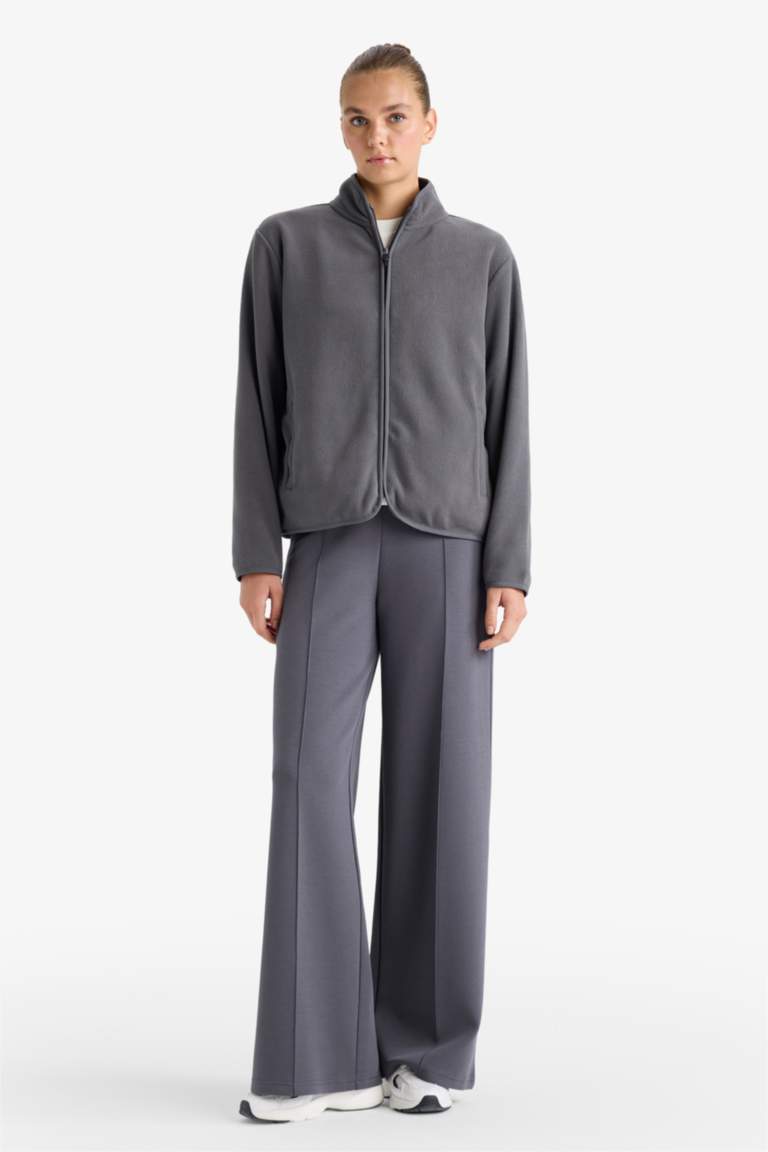 Veste polaire à col montant Coupe régulière