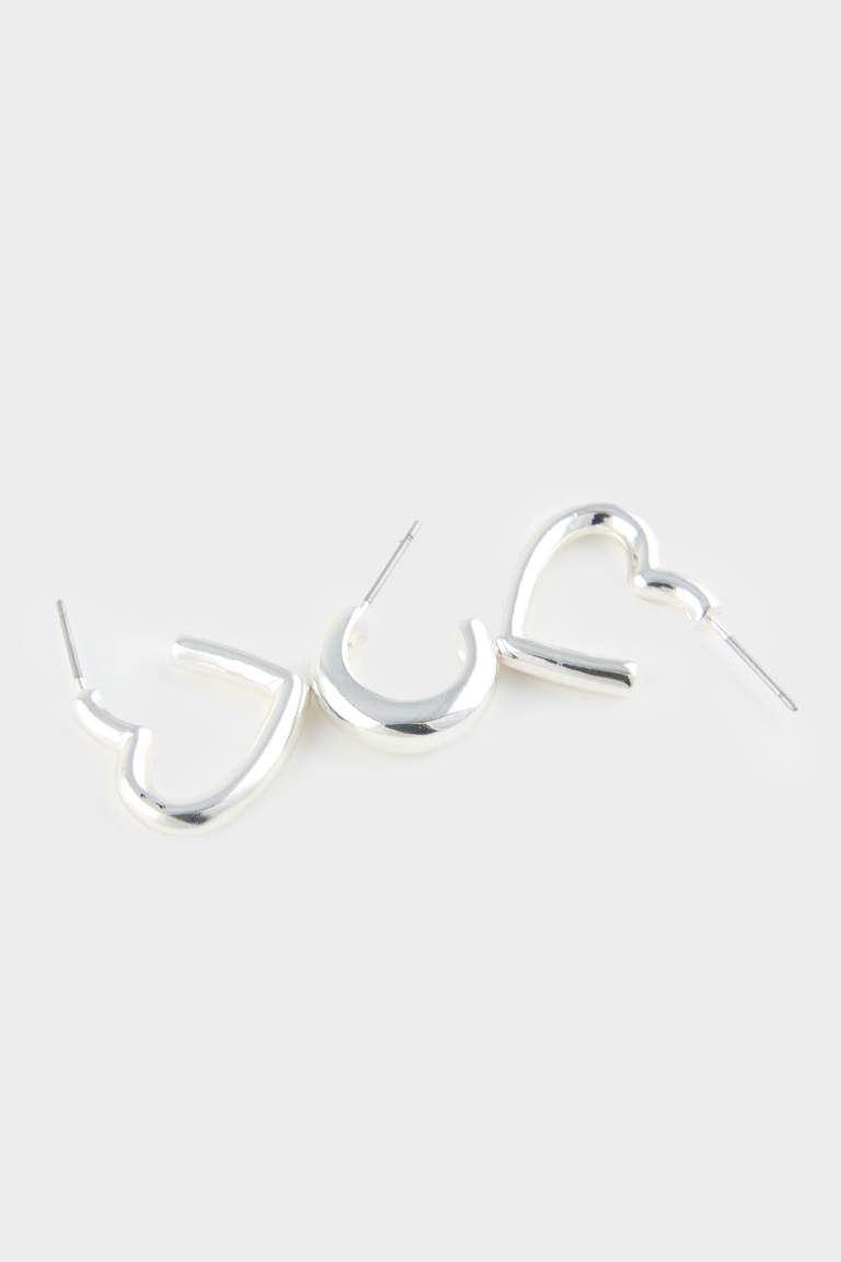 Kadın 6'lı Silver Küpe