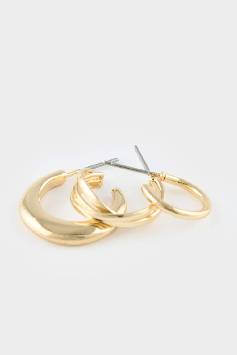 Kadın 6'lı Gold Küpe